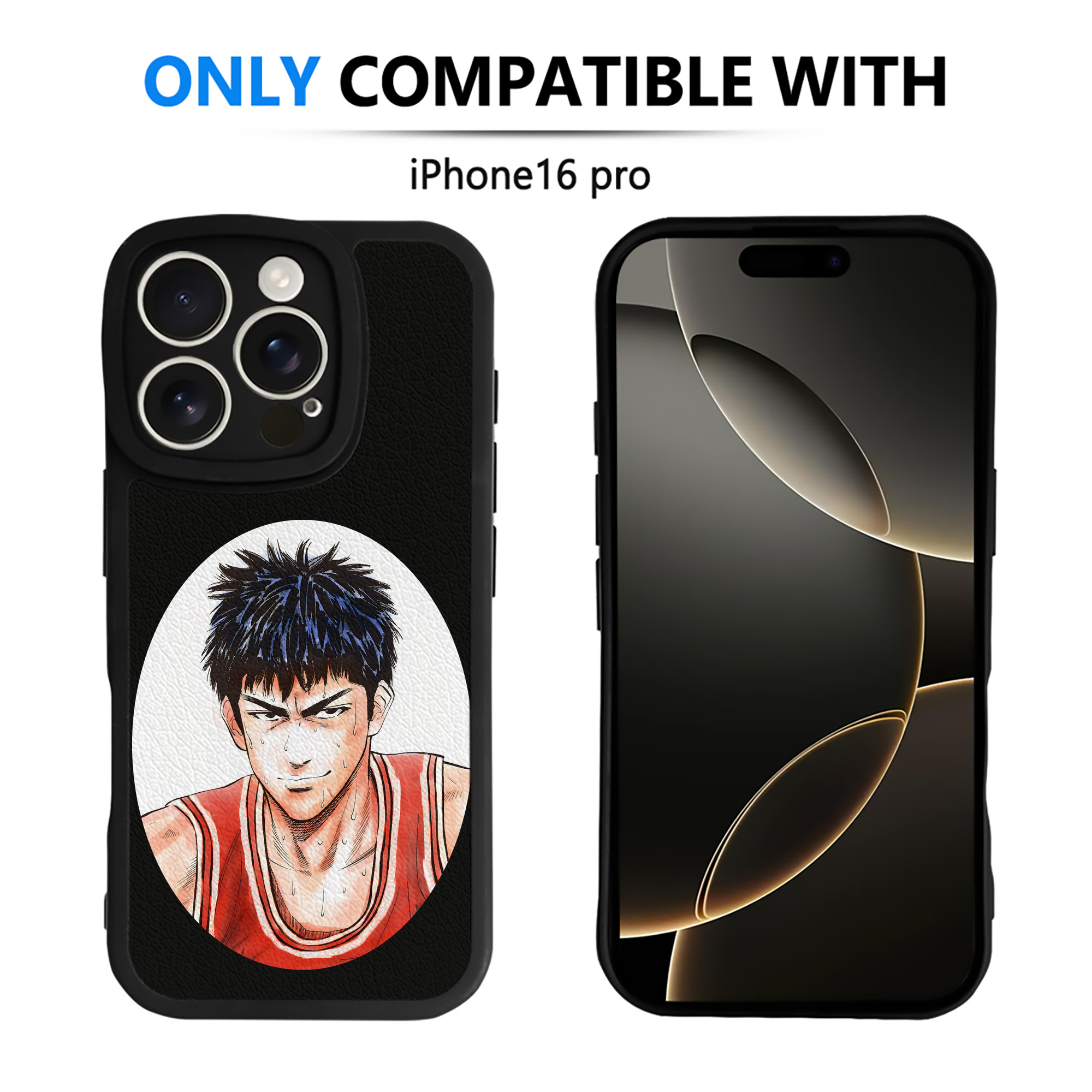 （画像用） SLAM DUNK／スラムダンク 【iPhone 16シリーズ対応】シリコンスマホケース（レザー調） 材質：シリコン